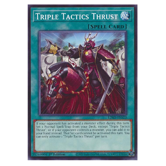 Triple Tactics Thrust - L26D-ENS23 - Common - 1st Edition (Copy)