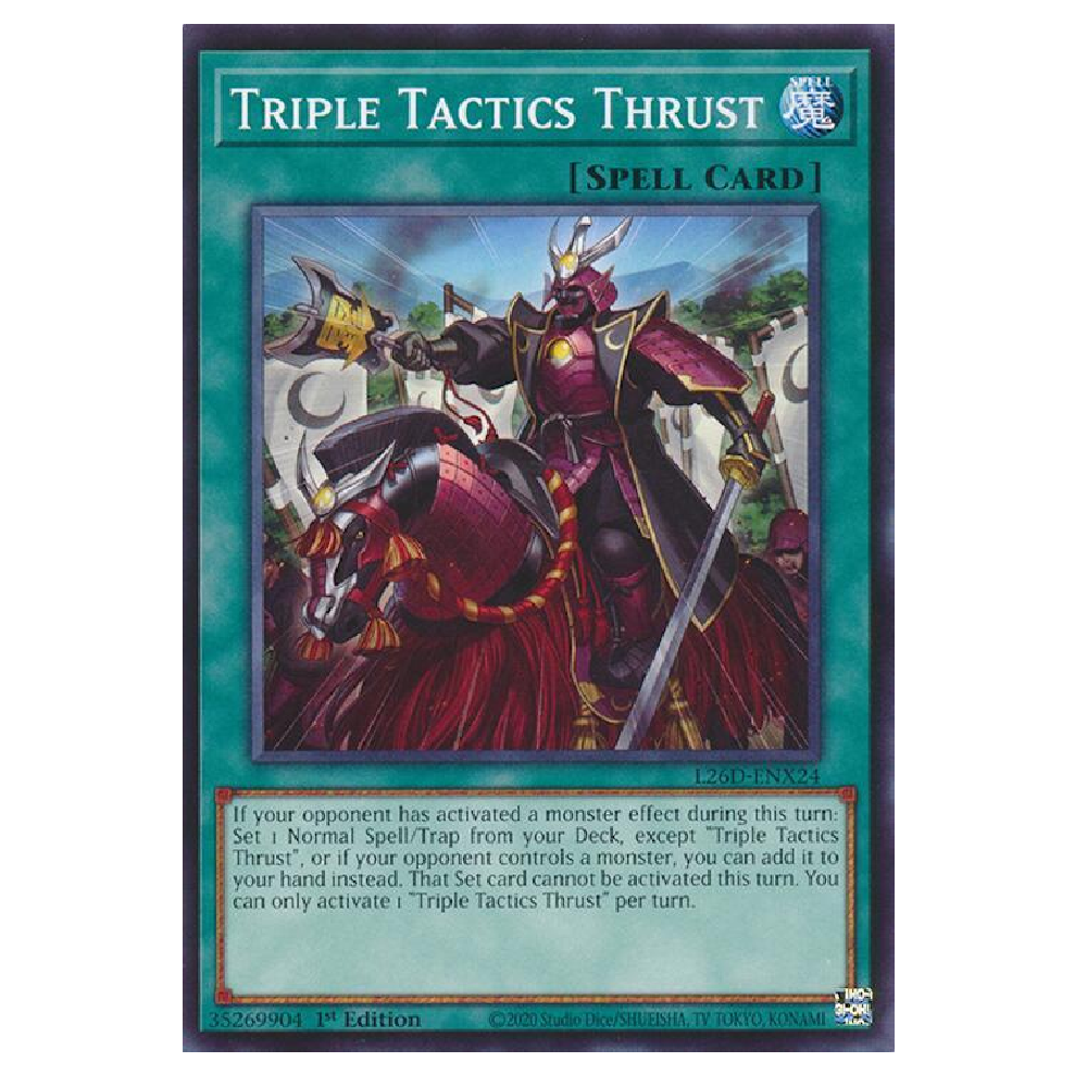 Triple Tactics Thrust - L26D-ENX24 - Common - 1st Edition