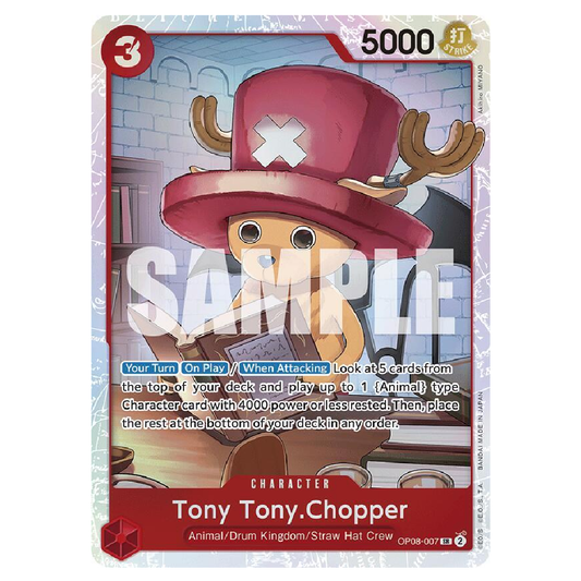 Tony Tony.Chopper - OP08-007 - SR - 1st Edition