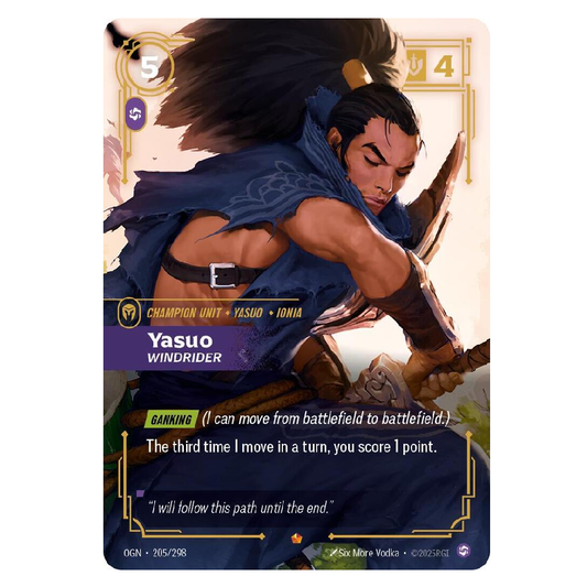 Yasuo Windrider - OGN 205/298 - Epic - 1st Edition