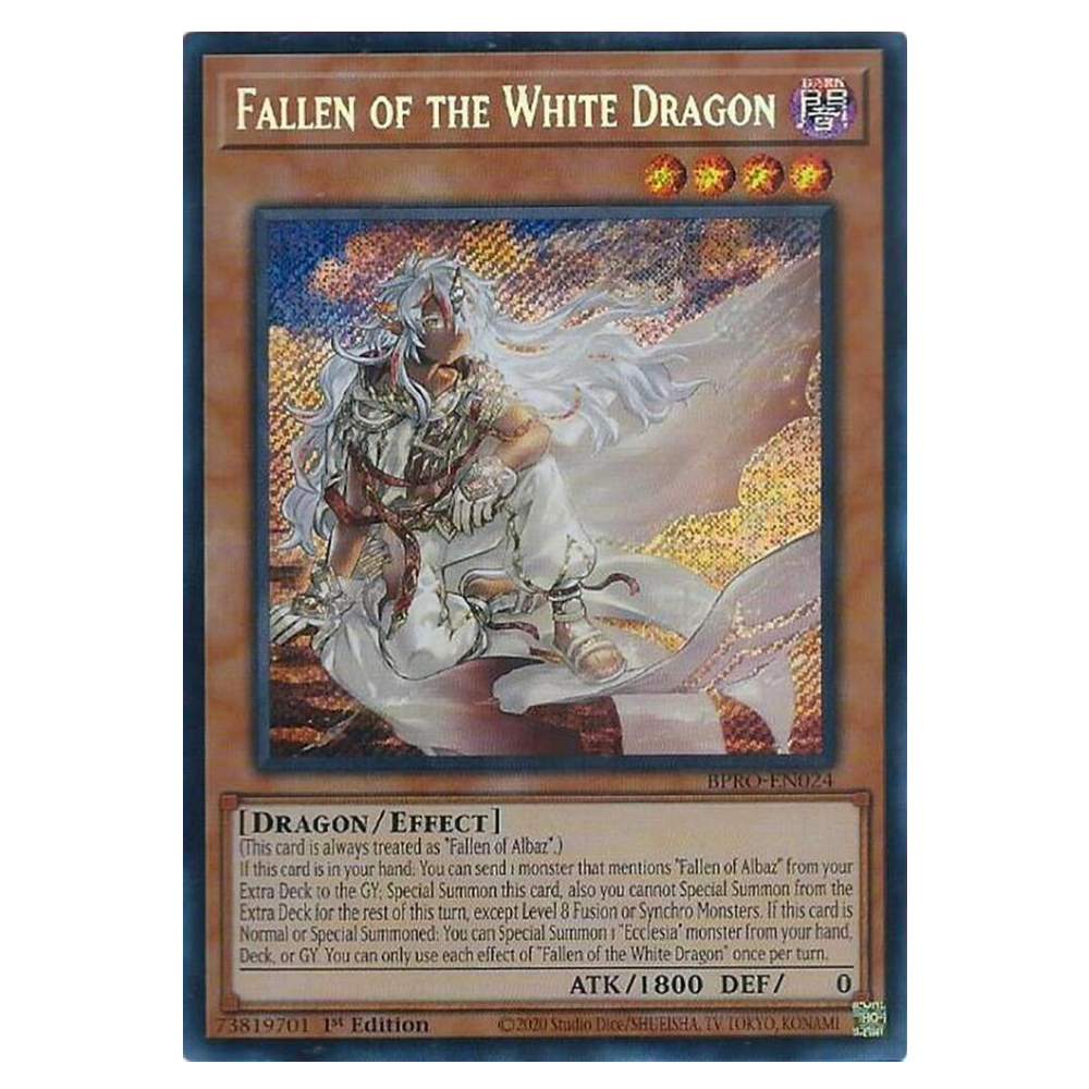 Fallen of the White Dragon - BPRO-EN024 - Secret Rare - 1st Edition