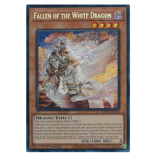Fallen of the White Dragon - BPRO-EN024 - Secret Rare - 1st Edition