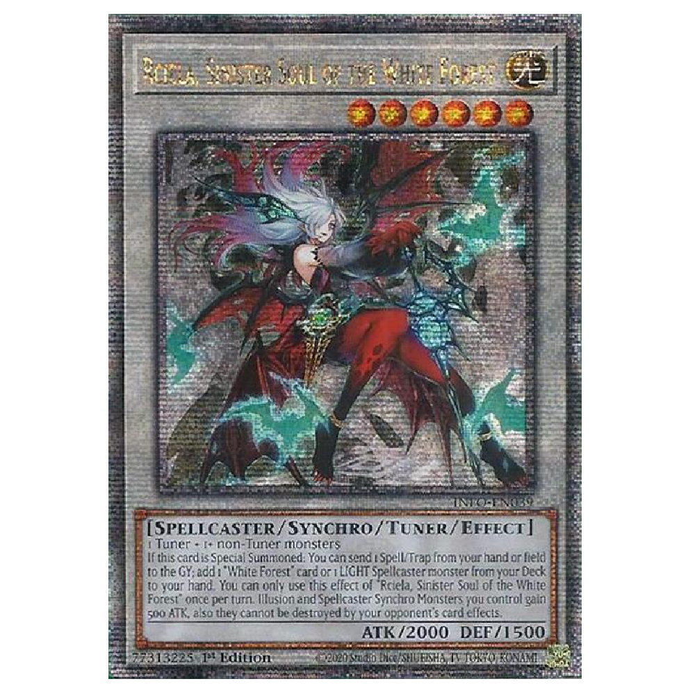 Rciela, Sinister Soul of the White Forest - INFO-EN039 - Quarter Century Secret Rare - 1st Edition