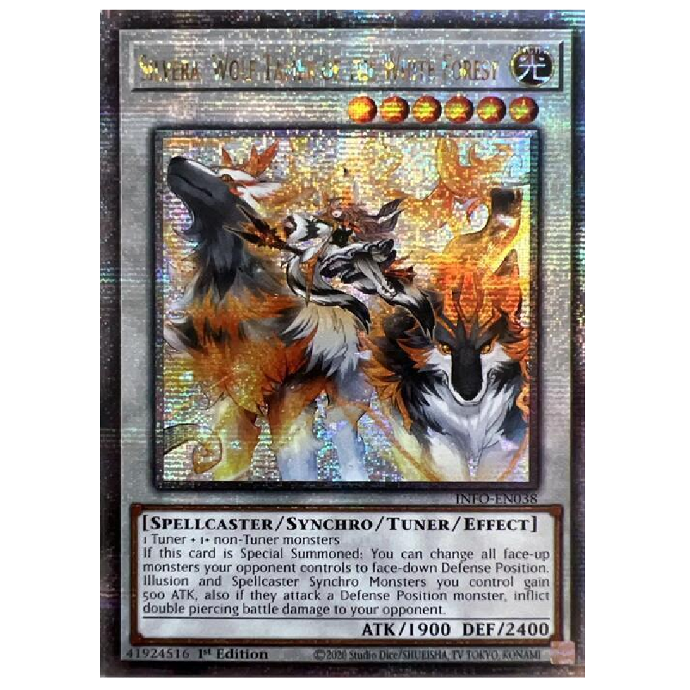 Silvera Wolf Tamer of the White Forest - INFO-EN038 - Quarter Century Secret Rare - 1st Edition
