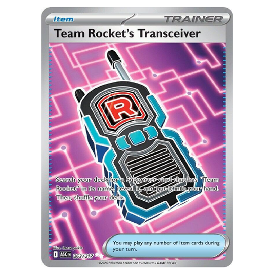 Team Rocket's Transceiver - ASC 263/217 - Ultra Rare - 1st Edition
