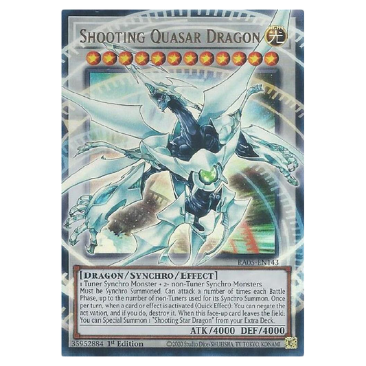 Shooting Quasar Dragon (Overframe) - RA05-EN143 - Ultra Rare - 1st Edition