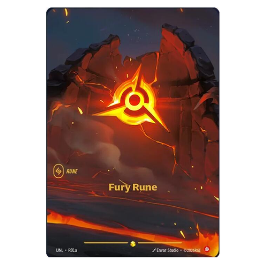 Fury Rune (Alt Art) - UNL R01a - Showcase - 1st Edition