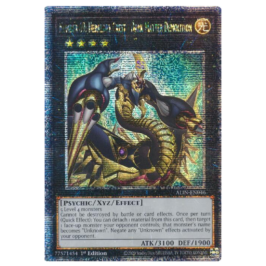 Number 69: Heraldry Crest - Dark Matter Demolition - ALIN-EN046 - Quarter Century Secret Rare - 1st Edition