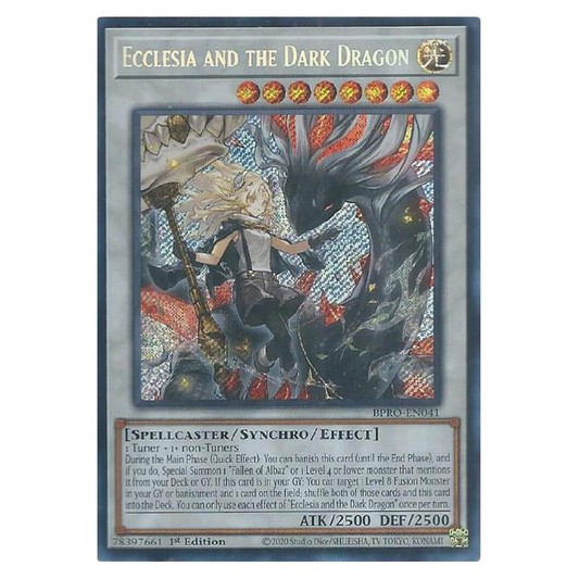 Ecclesia and the Dark Dragon - BPRO-EN041 - Secret Rare - 1st Edition