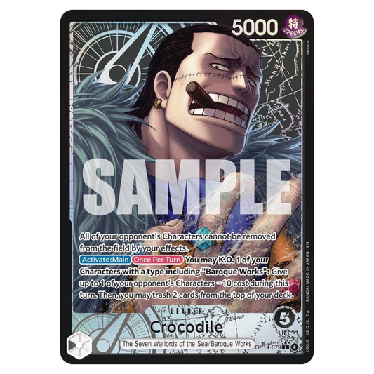 Crocodile (Alternative Art) - OP14-079 - L - 1st Edition