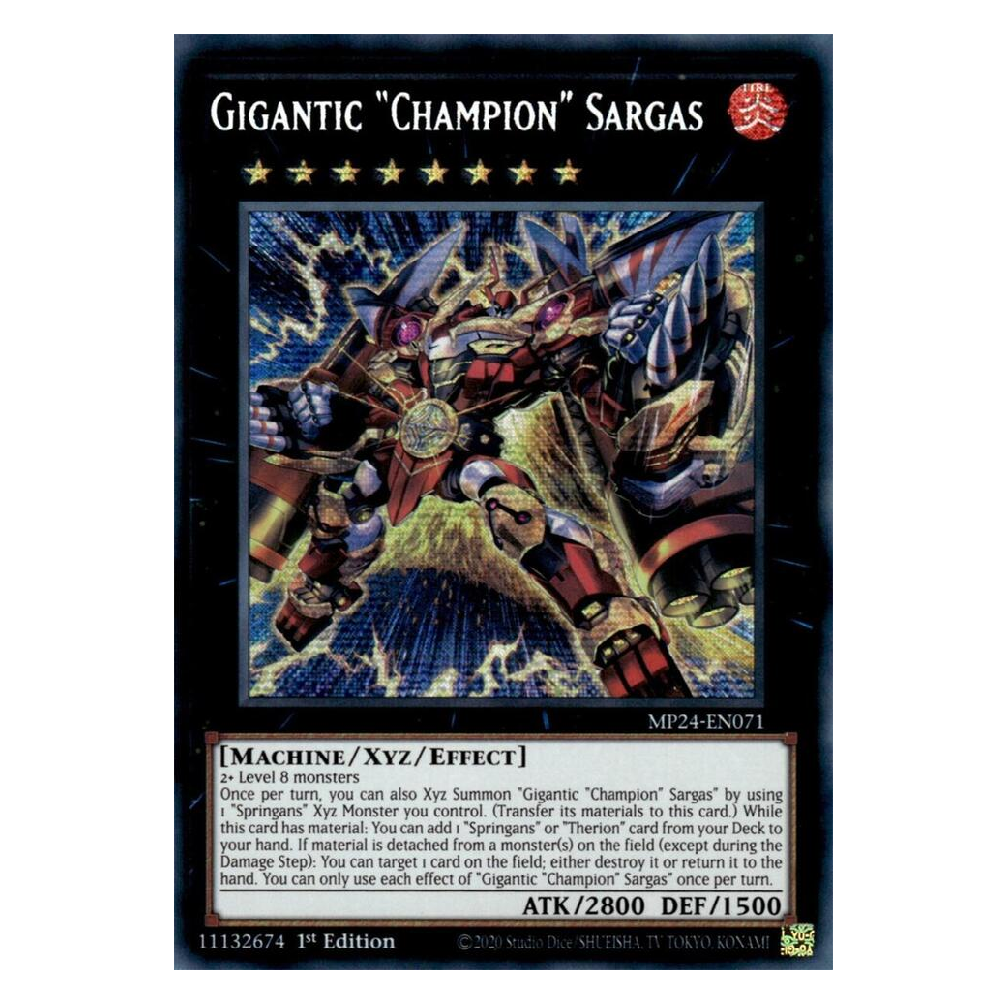 Gigantic "Champion" Sargas - MP24-EN071 - Prismatic Secret Rare - 1st Edition