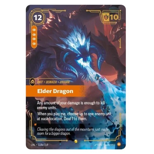 Elder Dragon (Alt Art) - UNL 118a/219 - Showcase - 1st Edition