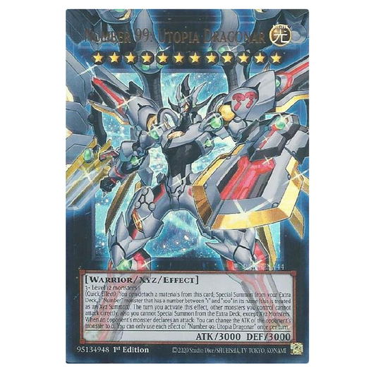 Number 99: Utopia Dragonar (Overframe) - RA05-EN144 - Ultra Rare - 1st Edition