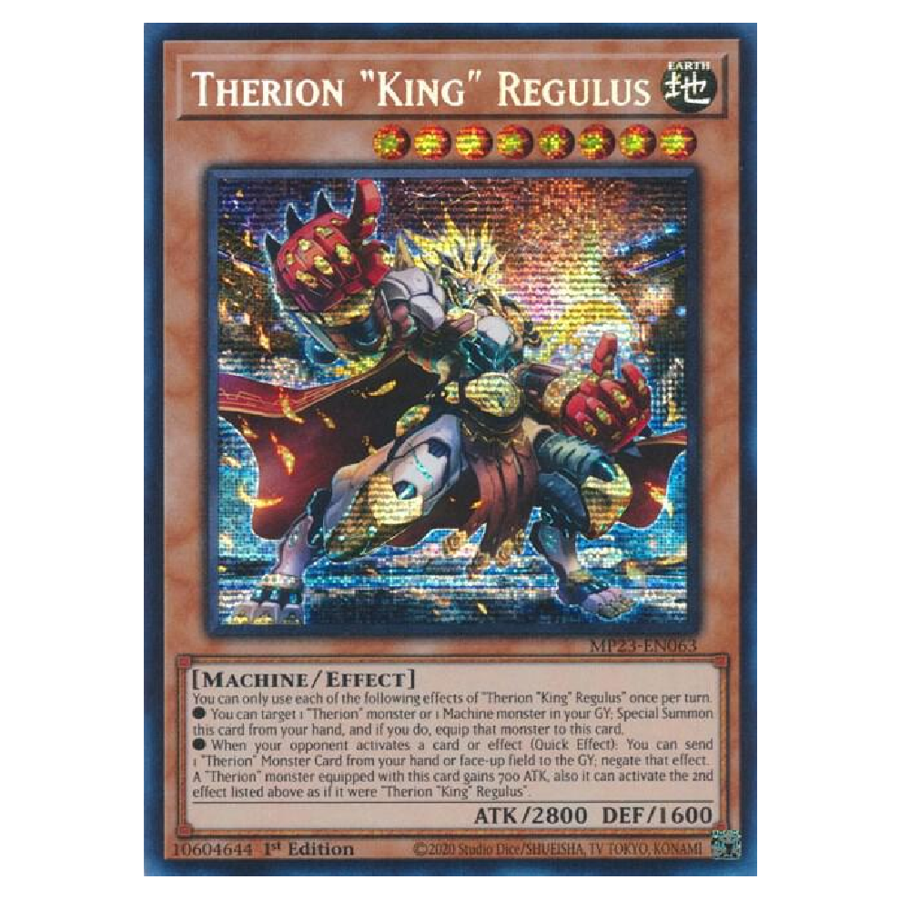 Therion "King" Regulus - MP23-EN063 - Prismatic Secret Rare - 1st Edition