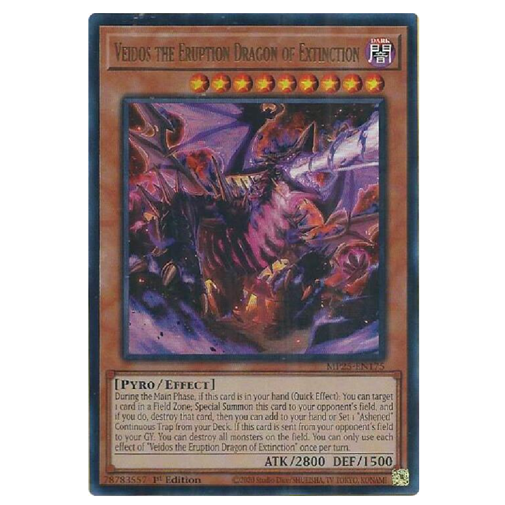 Veidos the Eruption Dragon of Extinction - MP25-EN175 - Ultra Rare - 1st Edition