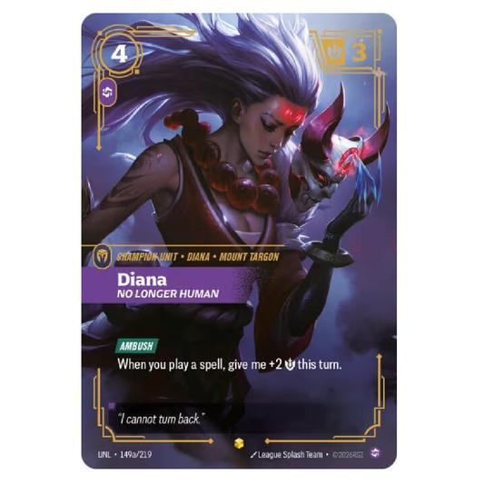 Diana No Longer Human (Alt Art) - UNL 149a/219 - Showcase - 1st Edition