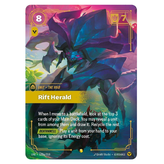 Rift Herald (Alt Art) - UNL 179a/219 - Showcase - 1st Edition