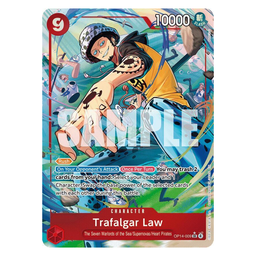 Trafalgar Law (Alternative Art) - OP14-009 - SR - 1st Edition