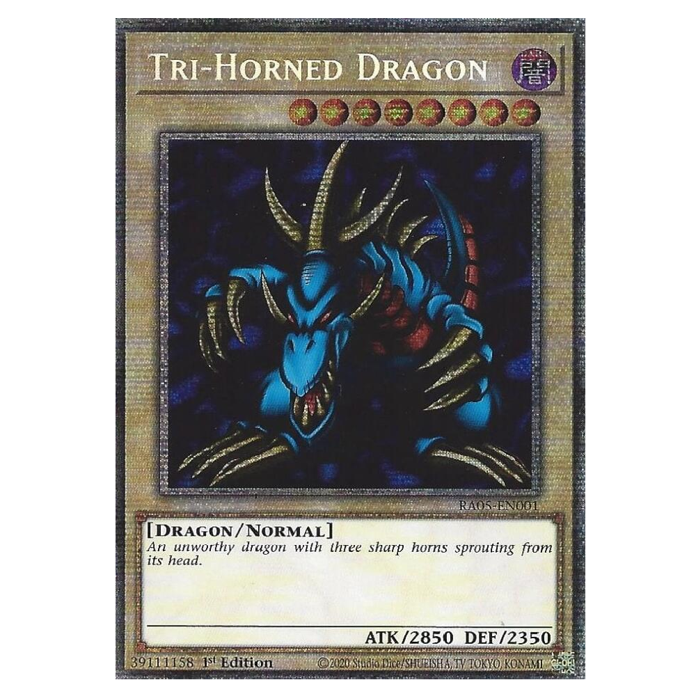 Tri-Horned Dragon - RA05-EN001 - Starlight Rare - 1st Edition