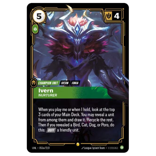 Ivern Nurturer (Alt Art) - UNL 051a/219 - Showcase - 1st Edition