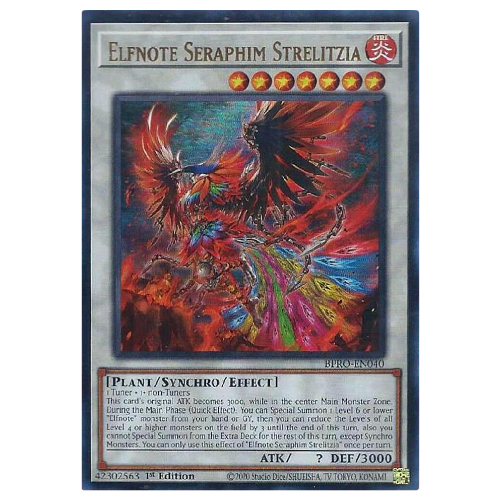 Elfnote Seraphim Strelitzia - BPRO-EN040 - Ultra Rare - 1st Edition