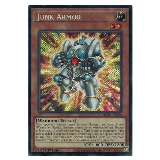 Junk Armor - BLGG-EN032 - Secret Rare - 1st Edition
