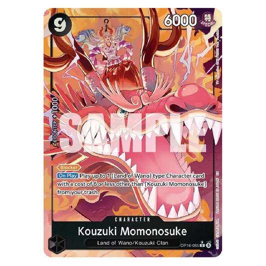 Kouzuki Momonosuke (Alt Art) - OP16-085 - R - 1st Edition