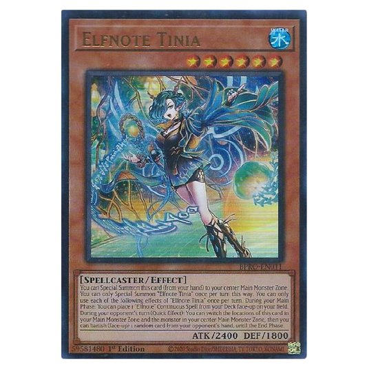 Elfnote Tinia - BPRO-EN011 - Ultra Rare - 1st Edition