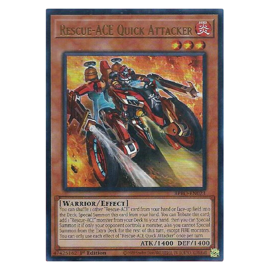 Rescue-ACE Quick Attacker - BPRO-EN023 - Ultra Rare - 1st Edition