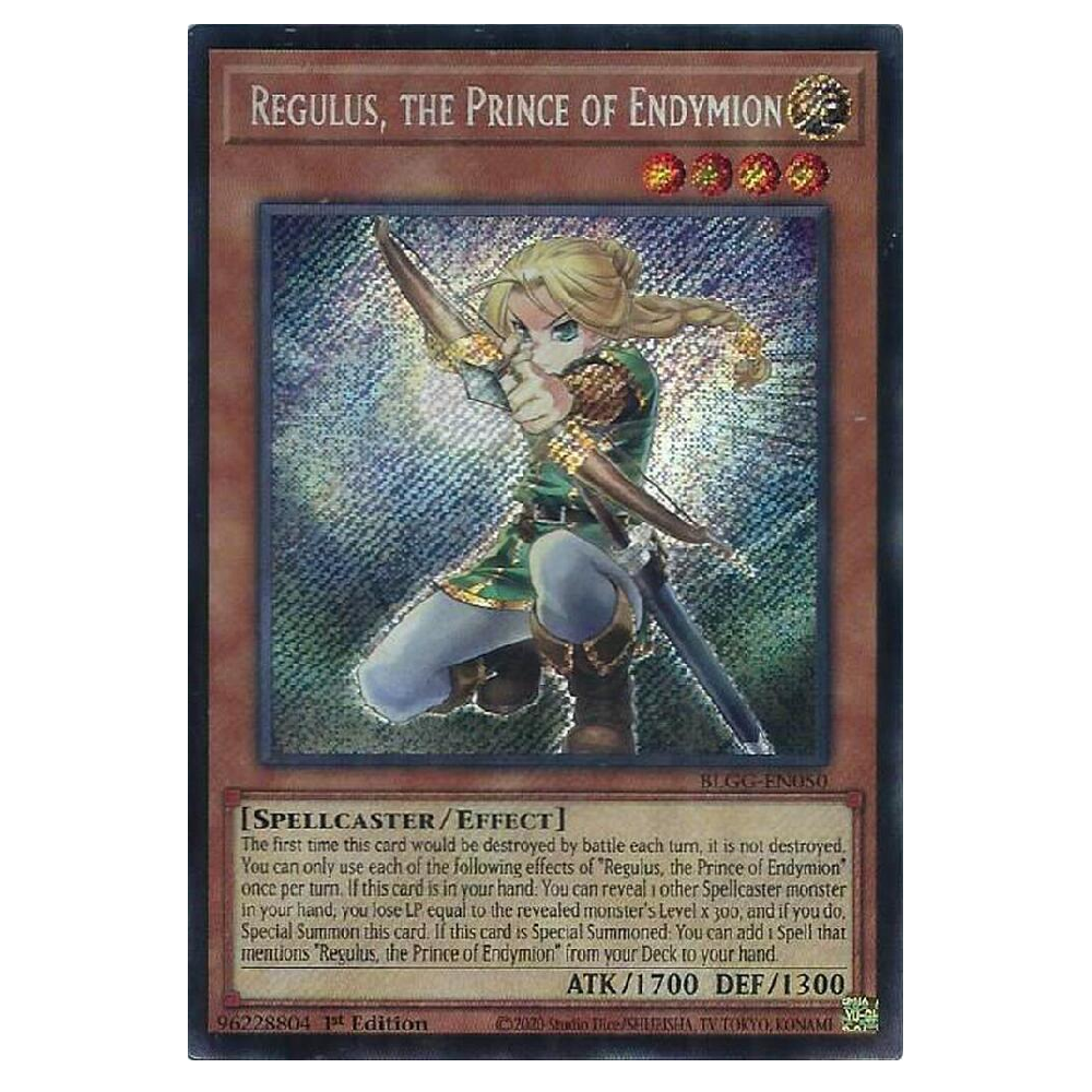 Regulus, the Prince of Endymion - BLGG-EN050 - Secret Rare - 1st Edition