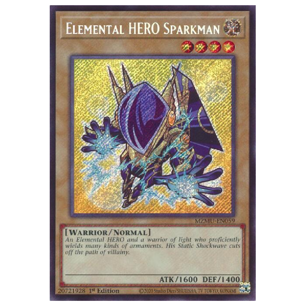 Elemental Hero Sparkman - MZMU-EN059 - Secret Rare - 1st Edition
