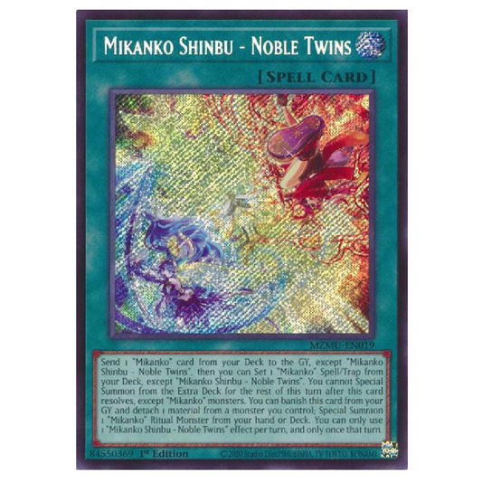 Mikanko Shinbu - Noble Twins - MZMU-EN019 - Secret Rare - 1st Edition