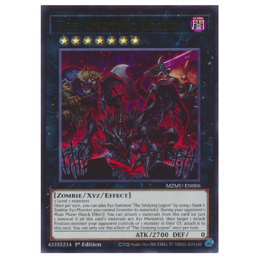 The Undying Legion - MZMU-EN006 - Ultra Rare - 1st Edition