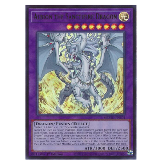 Albion the Sanctifire Dragon - MZMU-EN101 - Ultra Rare - 1st Edition