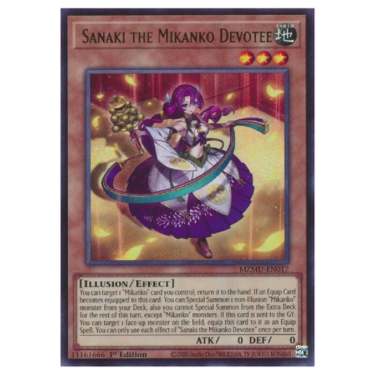Sanaki the Mikanko Devotee - MZMU-EN017 - Ultra Rare - 1st Edition