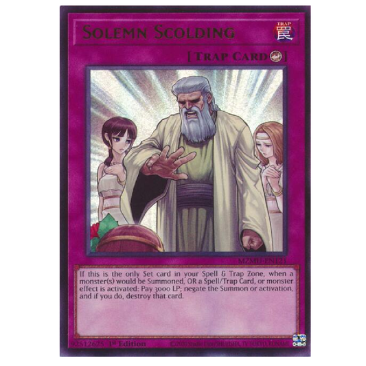 Solemn Scolding - MZMU-EN121 - Ultra Rare - 1st Edition