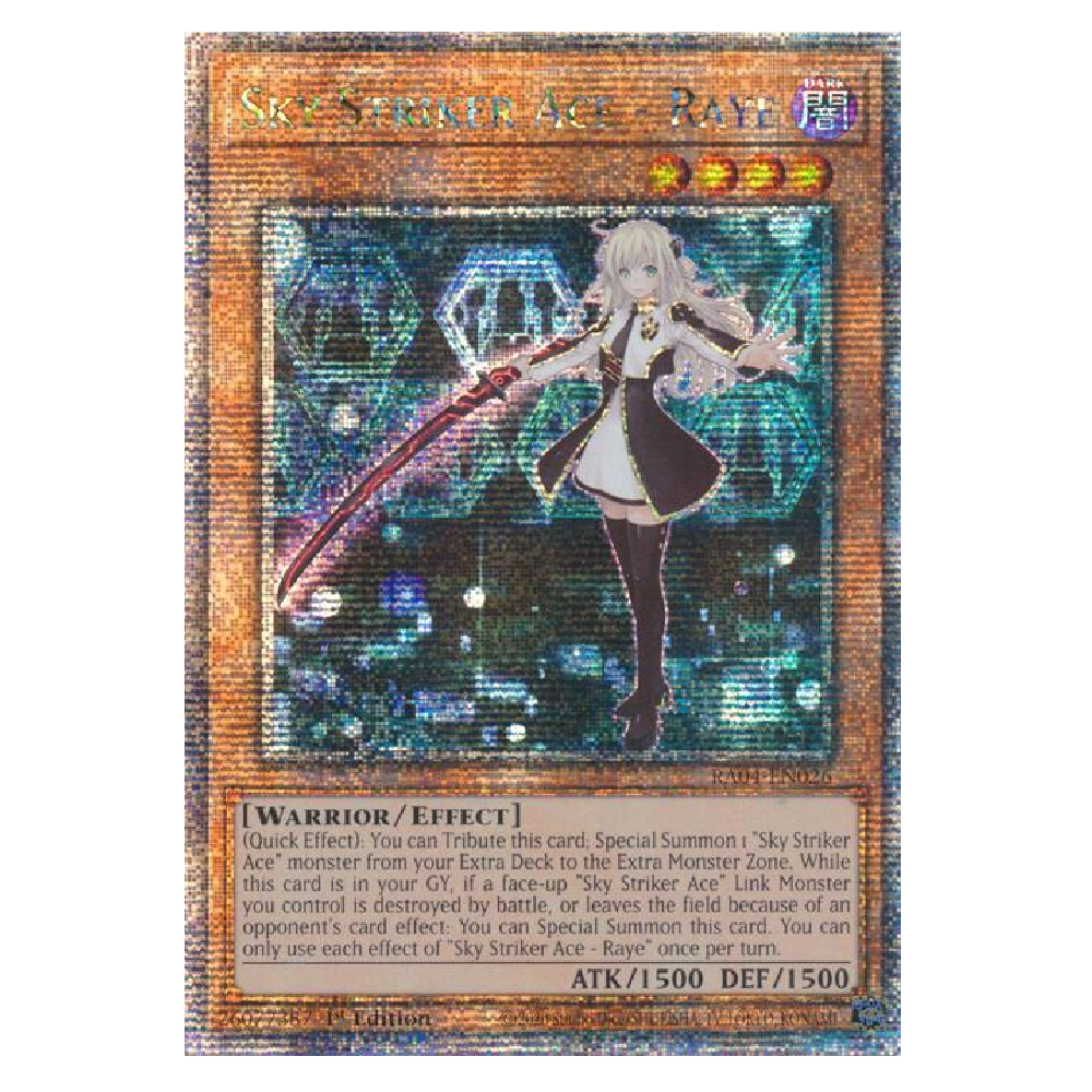 Sky Striker Ace - Raye - RA04-EN026 - Quarter Century Secret Rare - 1st Edition