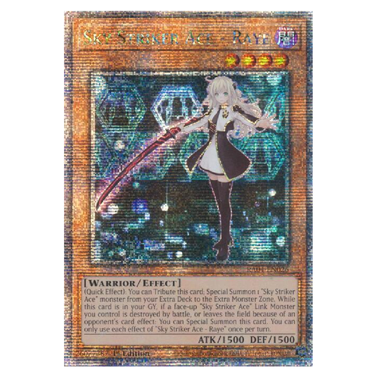 Sky Striker Ace - Raye - RA04-EN026 - Quarter Century Secret Rare - 1st Edition