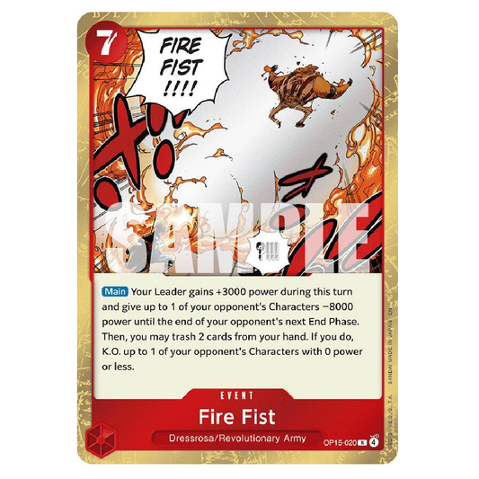 Fire Fist - OP15-020 - R - 1st Edition