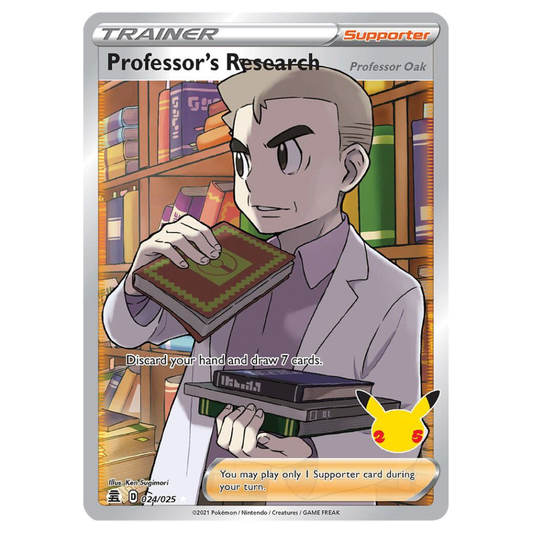 Professor's Research (Professor Oak) - 024/025 - Ultra Rare - 1st Edition