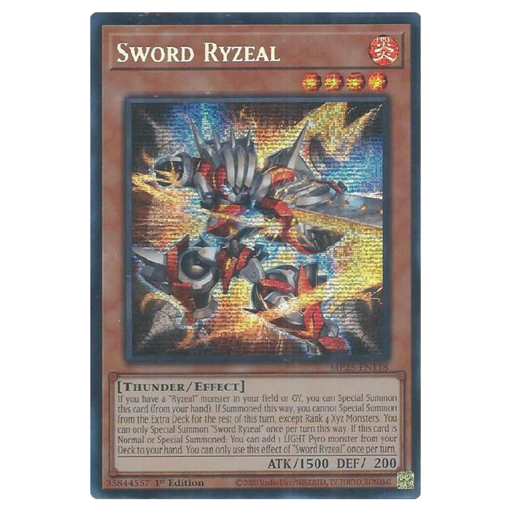 Sword Ryzeal - MP25-EN118 - Prismatic Secret Rare - 1st Edition