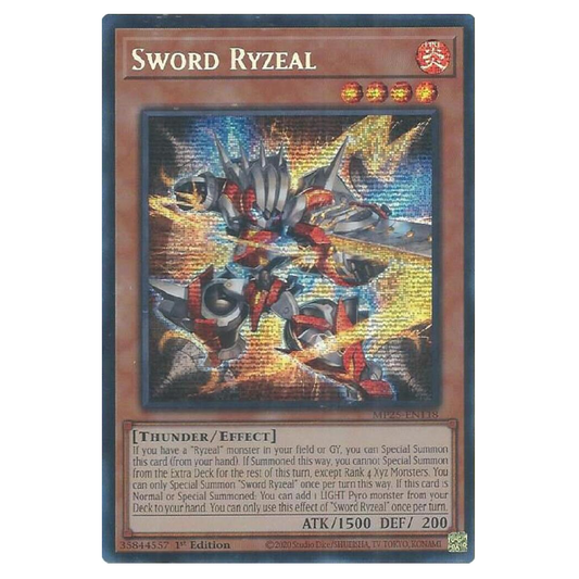 Sword Ryzeal - MP25-EN118 - Prismatic Secret Rare - 1st Edition