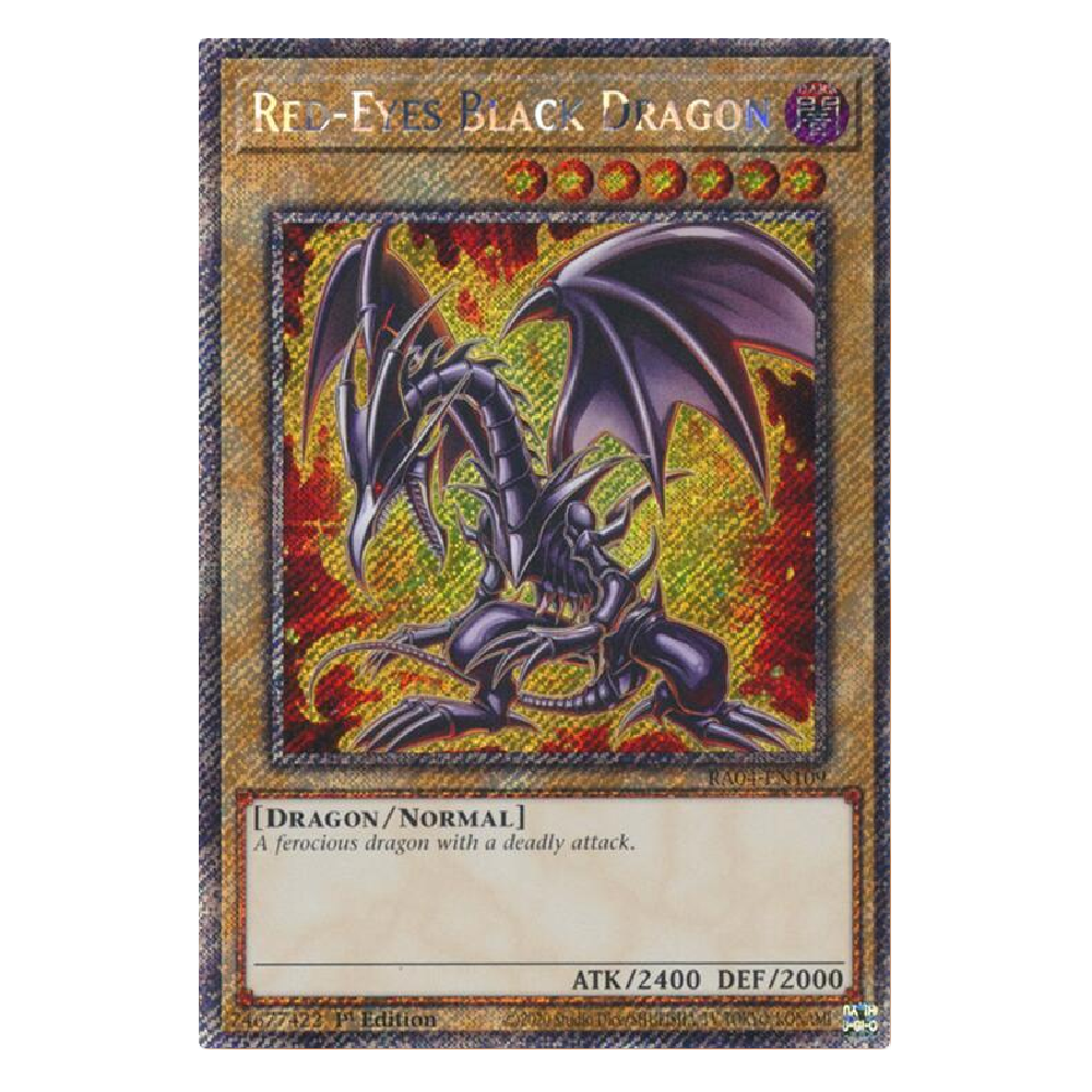 Red-Eyes Black Dragon (7th Art) - RA04-EN109 - Platinum Secret Rare - 1st Edition