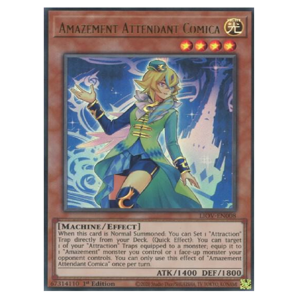 Amazement Attendant Comica - LIOV-EN008 - Ultra Rare - 1st Edition