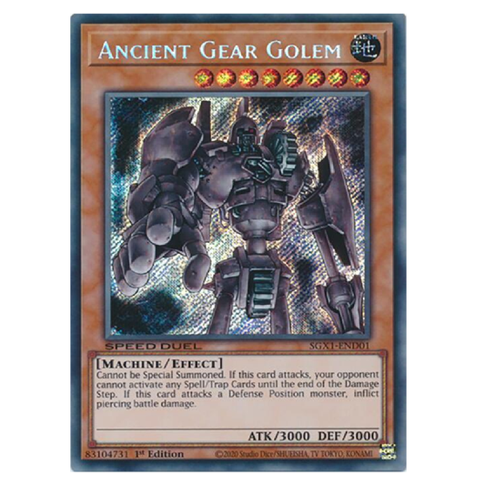 Ancient Gear Golem - SGX1-END01 - Secret Rare - 1st Edition