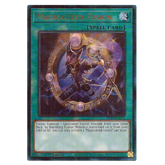 Magicalized Fusion - RA01-EN058 - Prismatic Ultimate Rare - 1st Edition