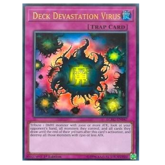 Deck Devastation Virus - LCKC-EN047 - Ultra Rare - 1st Edition