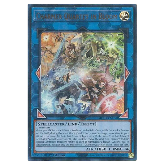 Charmer Quartet in bloom - BLZD-EN050 - Ultra Rare - 1st Edition