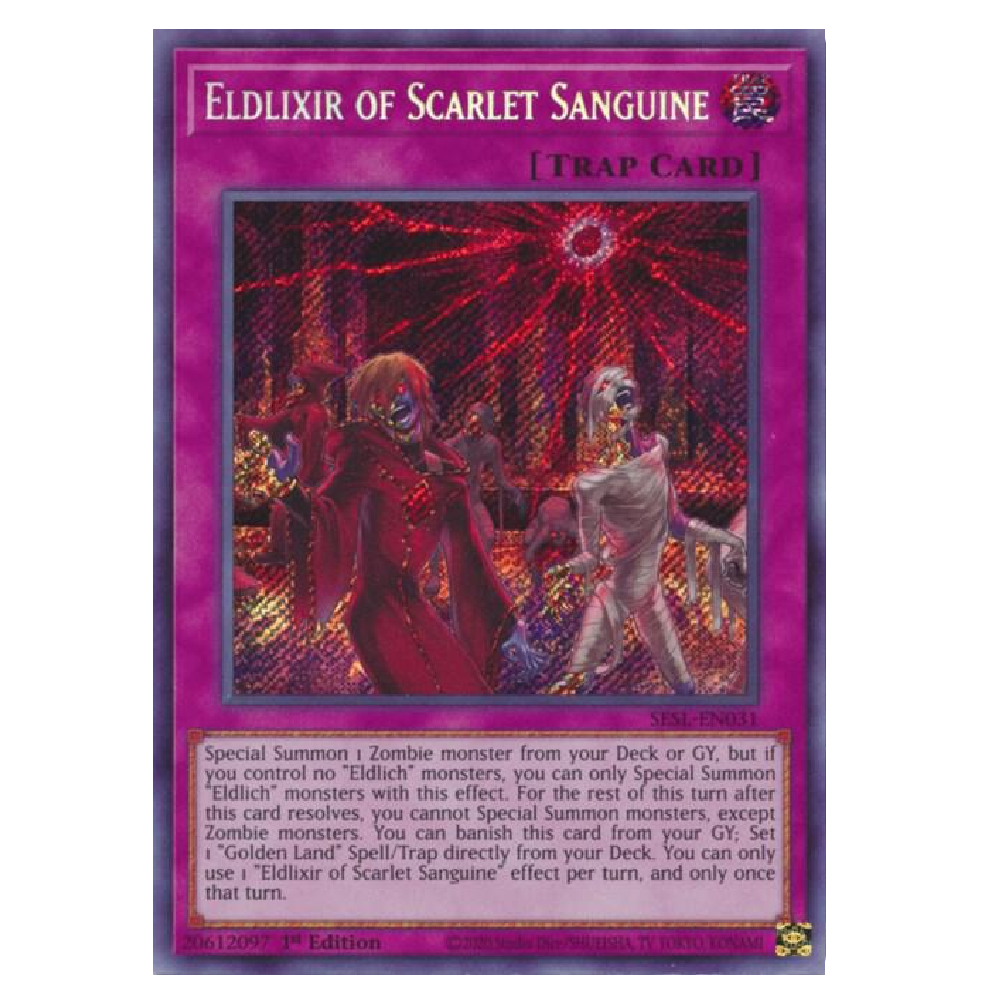 Eldlixir of Scarlet Sanguine - SESL-EN033 - Secret Rare - 1st Edition