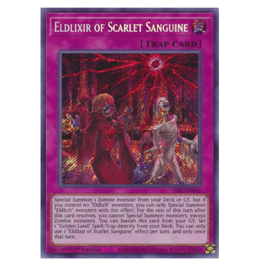 Eldlixir of Scarlet Sanguine - SESL-EN033 - Secret Rare - 1st Edition